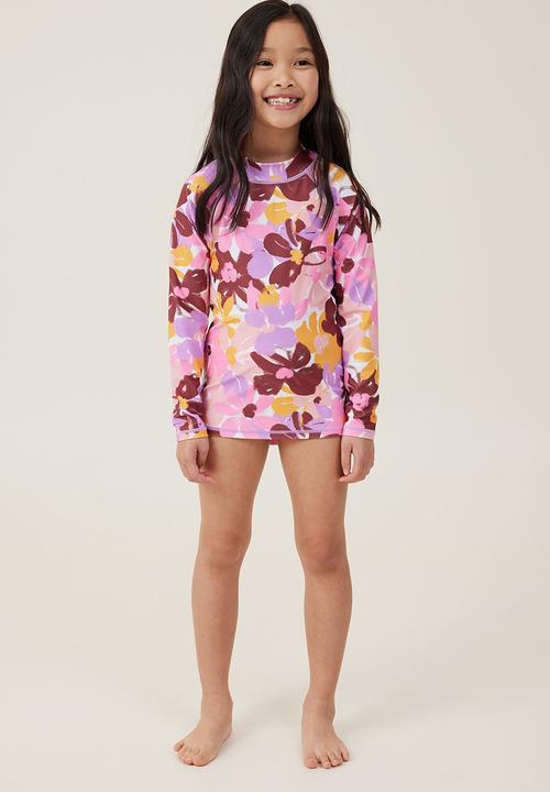 Cotton On - Hamilton long sleeve rashie - painterly floral