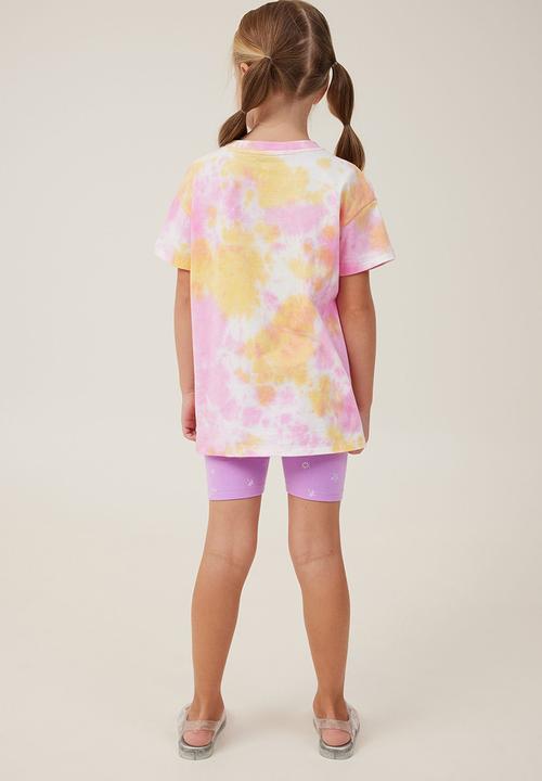 Cotton On - Hailey bike short - lavender dream/duna ditsy