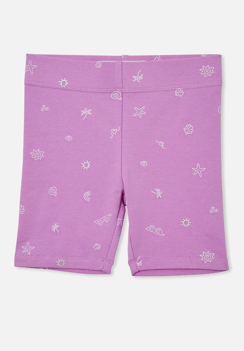 Cotton On - Hailey bike short - lavender dream/duna ditsy