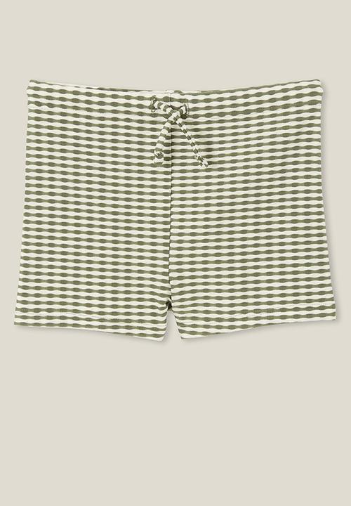 Cotton On - Billy boyleg swim trunk - swag green/stripe