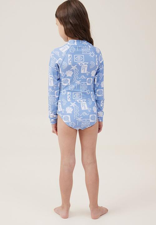Cotton On - Lydia one piece - dusk blue/amalfi shapes