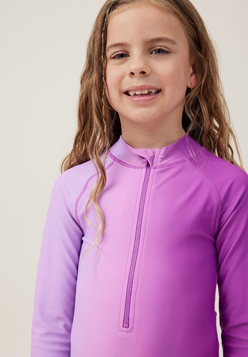 Cotton On - Lydia one piece - lavender/opera gradient