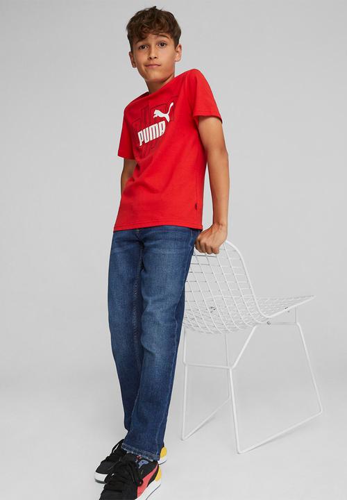 PUMA - Graphics no.1 logo tee b - for all time red