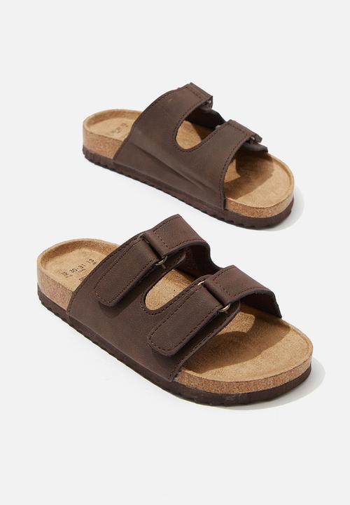 Cotton On - Frankie double strap slide - coco jumbo