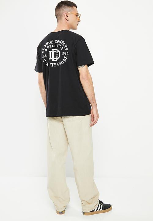 DC - Rugby crest short sleeve - black