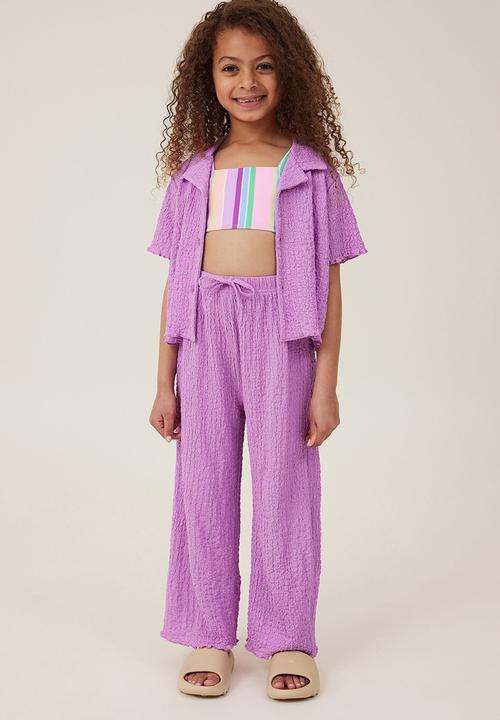 Cotton On - Amelie short sleeve shirt - lavender dreams