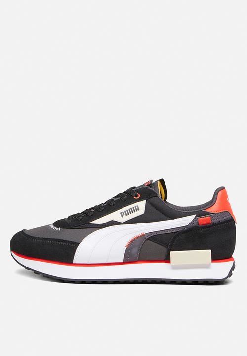 PUMA - Future rider displaced - dark coal-puma white