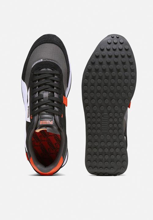 PUMA - Future rider displaced - dark coal-puma white