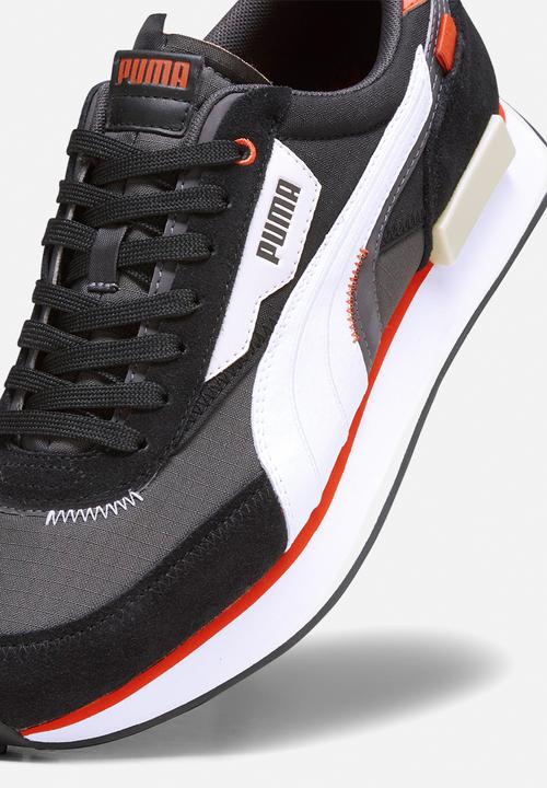PUMA - Future rider displaced - dark coal-puma white