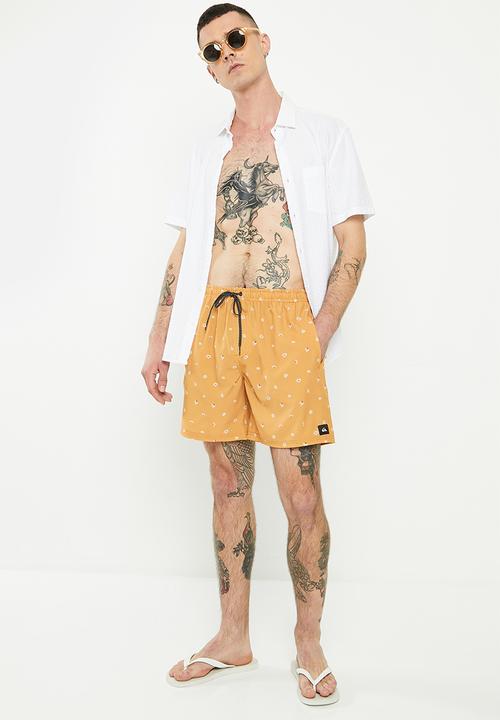 Quiksilver - Re-mix volley 17nb - mustard