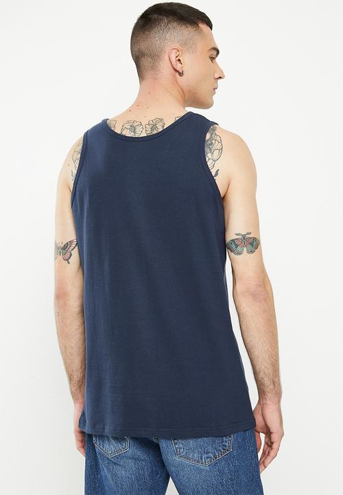 Quiksilver - Corp logo vest - navy blazer