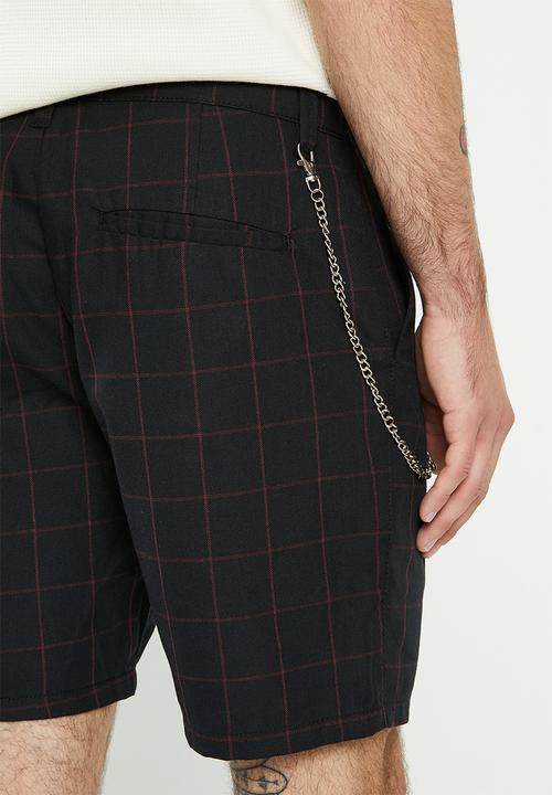 Brave Soul - MSRT-chester - black & burgundy check