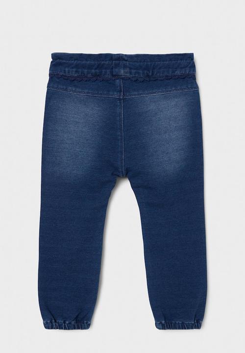 Name It - Nmfbibi dnmtorina swe pant  - dark blue denim