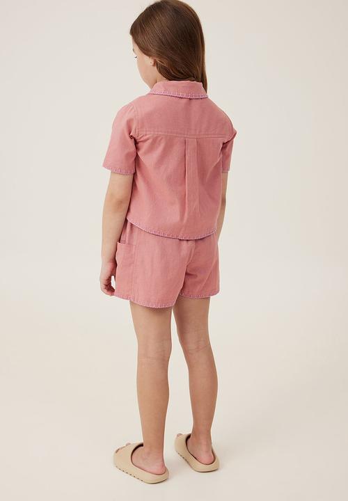 Cotton On - Kai short - clay pigeon/lavender dreams