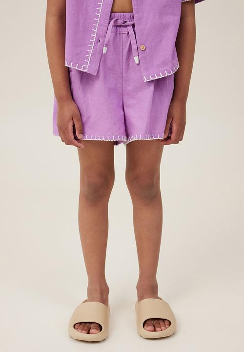 Cotton On - Kai short - lavender dreams/white