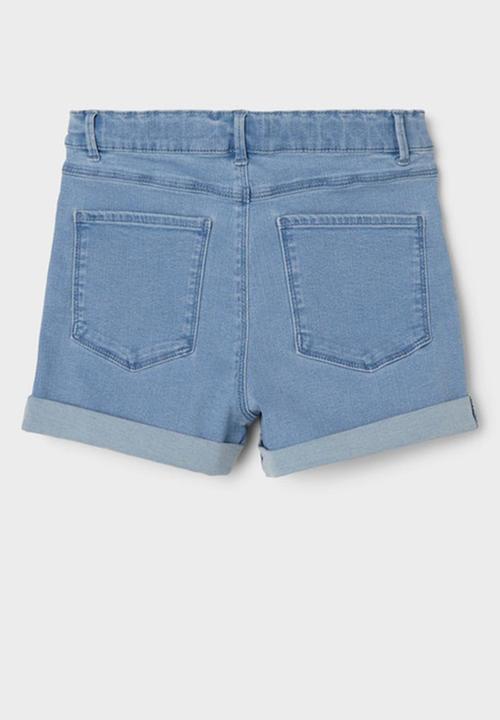 Name It - Nlftaulsine dnm slim shorts - light blue denim
