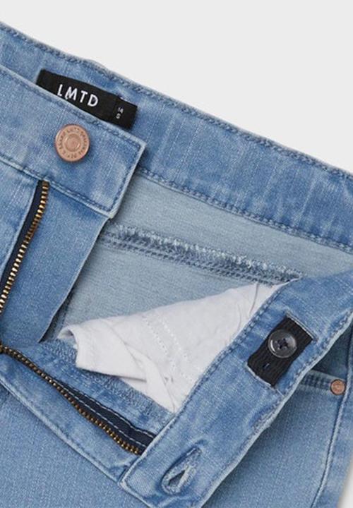 Name It - Nlftaulsine dnm slim shorts - light blue denim