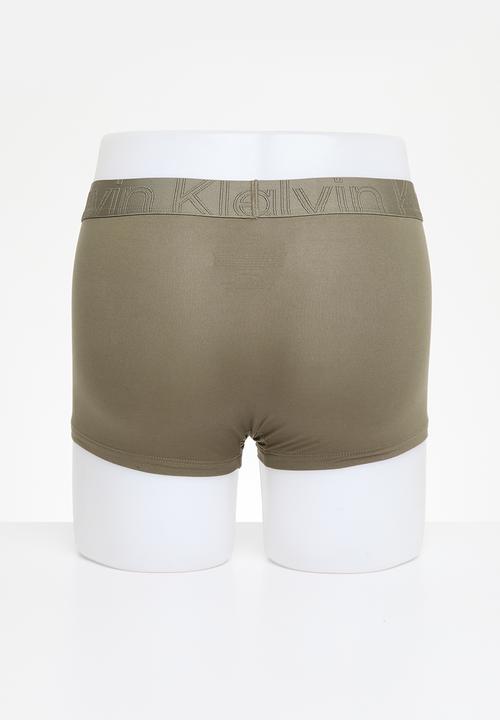 Calvin Klein - Low rise trunk - grey olive