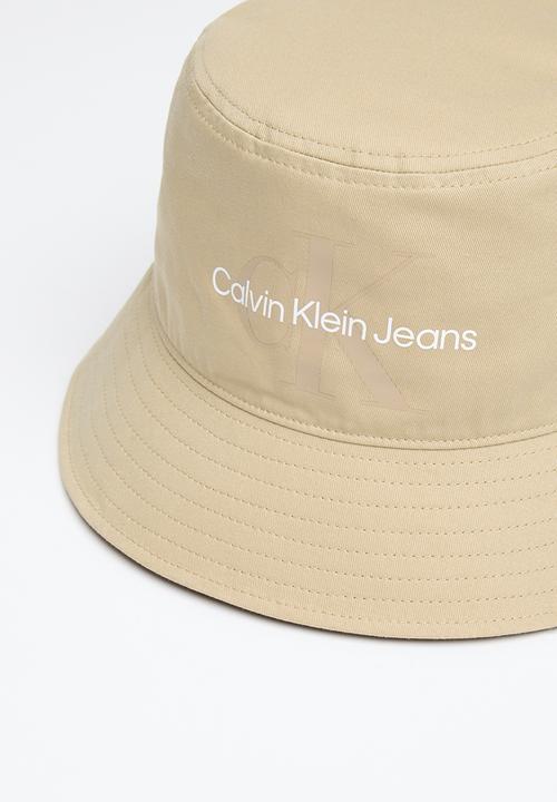 Calvin Klein - Monogram soft bucket hat - travertine