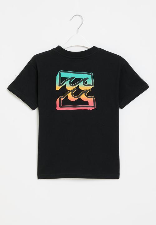 Billabong  - Crayon wave short sleeve - black