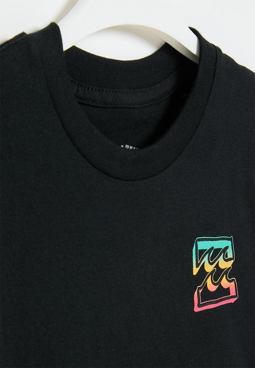 Billabong  - Crayon wave short sleeve - black