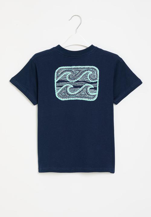 Billabong  - Crayon wave short sleeve - navy