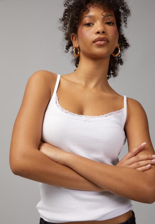 Factorie - Pointelle cami - white