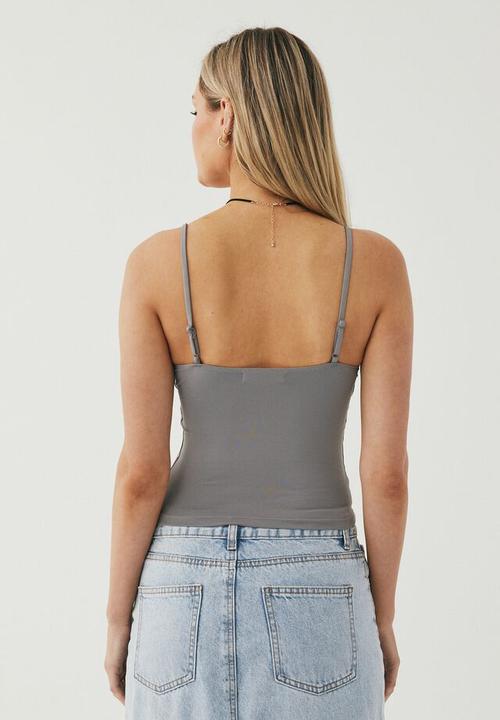 Supré  - Luxe strappy cami -  fossil grey