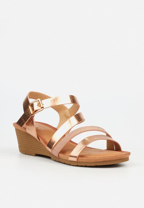 Butterfly Feet - Kimi 1 wedge heel - rose gold