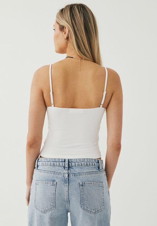 Supré  - Luxe strappy cami - white