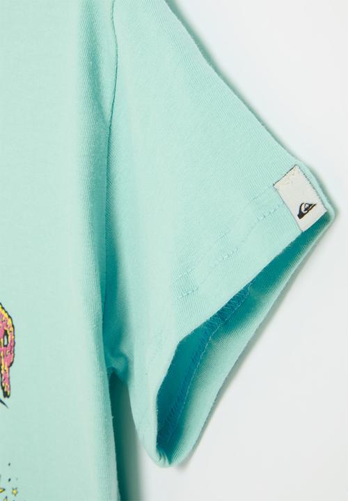 Quiksilver - Dinos ride short sleeve pre-boy - pastel turquoise