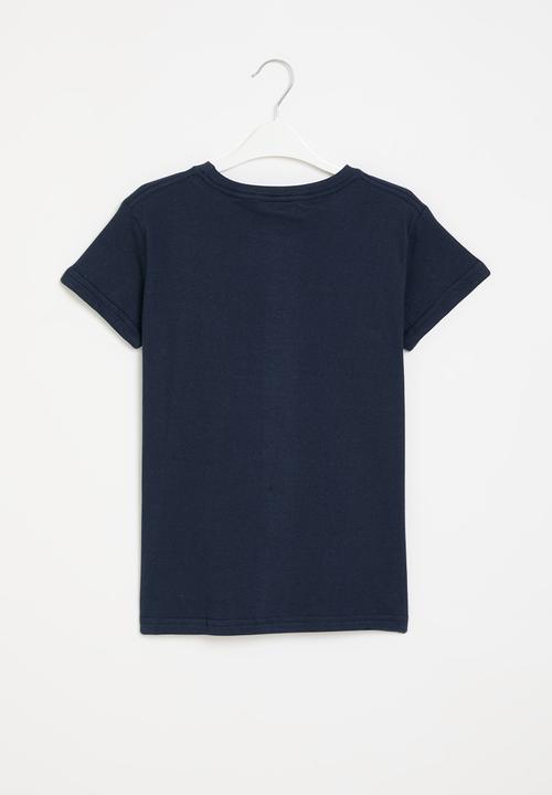Quiksilver - Corp Logo short sleeve boy - navy blazer