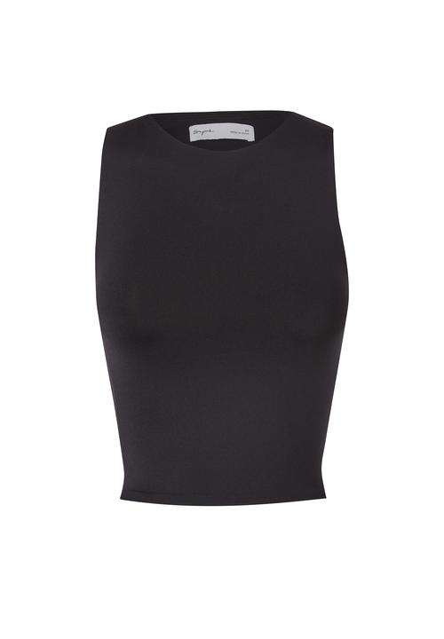 Supré  - Luxe cropped tank - black