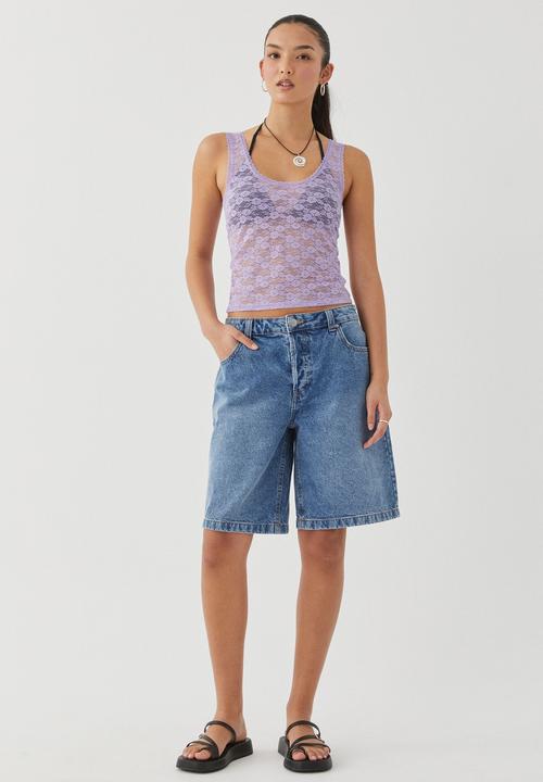 Supré  - Carla lace tank - soft lilac