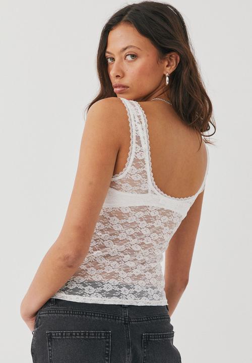Supré  - Carla lace tank - white