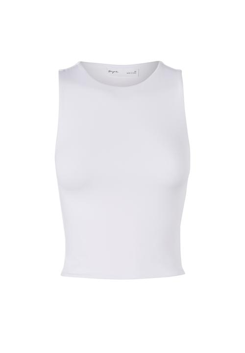 Supré  - Luxe cropped tank - white