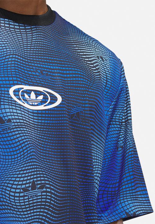 adidas Originals - MV Allover print jersey  - blue/blk
