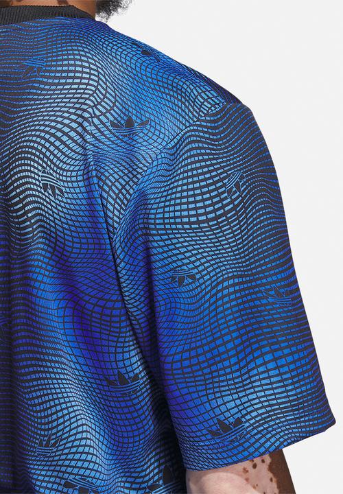 adidas Originals - MV Allover print jersey  - blue/blk