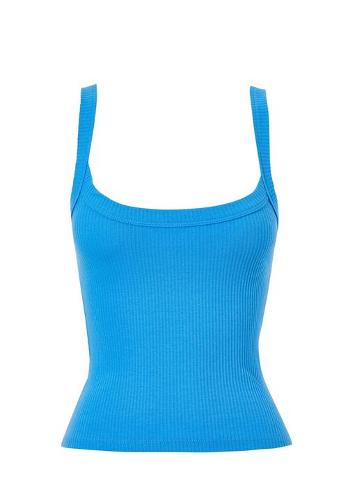 Supré  - Riri scoop neck tank -  baja blue