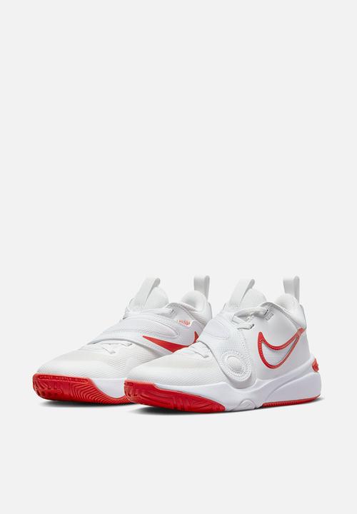Nike - Team hustle d 11 (gs) - summit white/track red