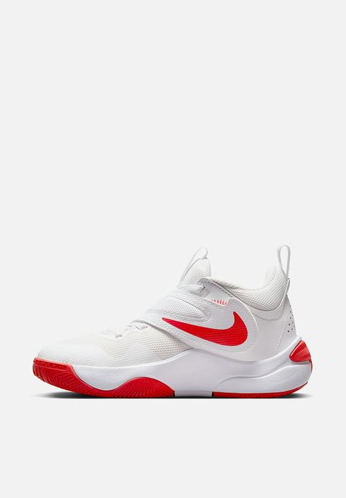 Nike - Team hustle d 11 (gs) - summit white/track red