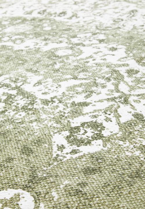 Sixth Floor - Antique printed rug - green