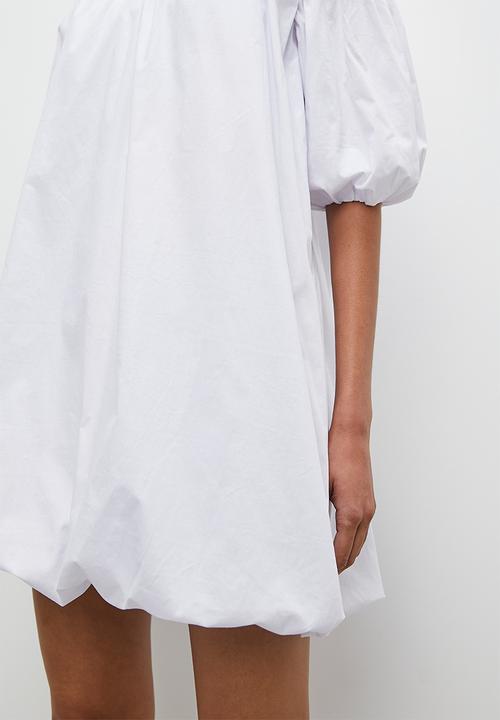 Superbalist - Puff sleeve mini dress - white