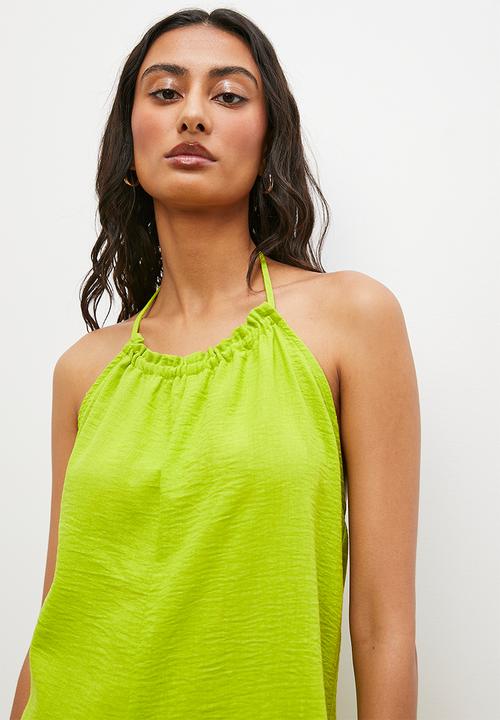 Superbalist - High neck romper - chartreuse