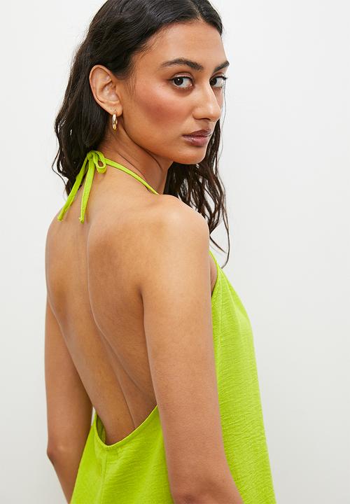 Superbalist - High neck romper - chartreuse