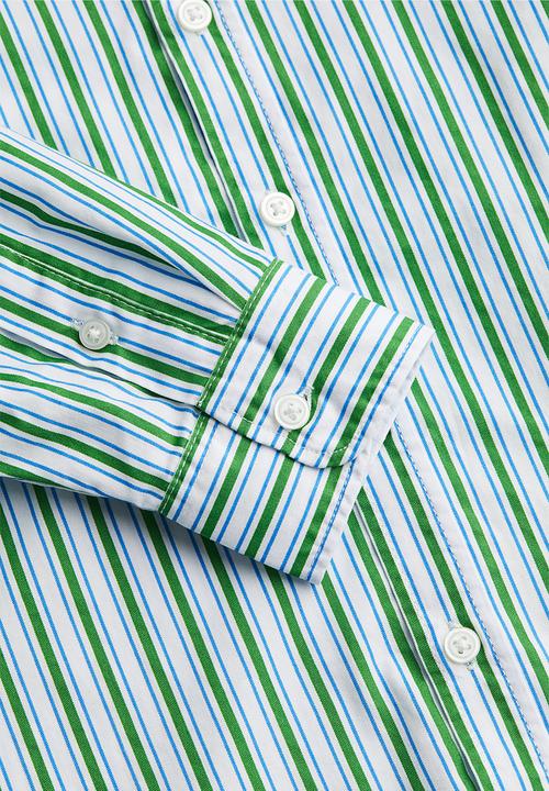 H&M - Cotton shirt - light blue striped