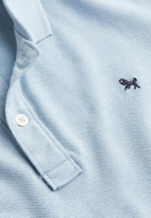 H&M - Cotton piqué polo shirt - blue