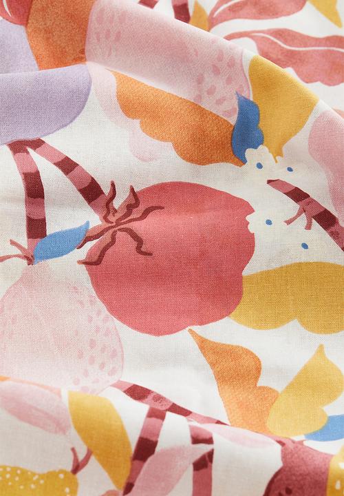 H&M - Patterned cotton tablecloth - white/lemons