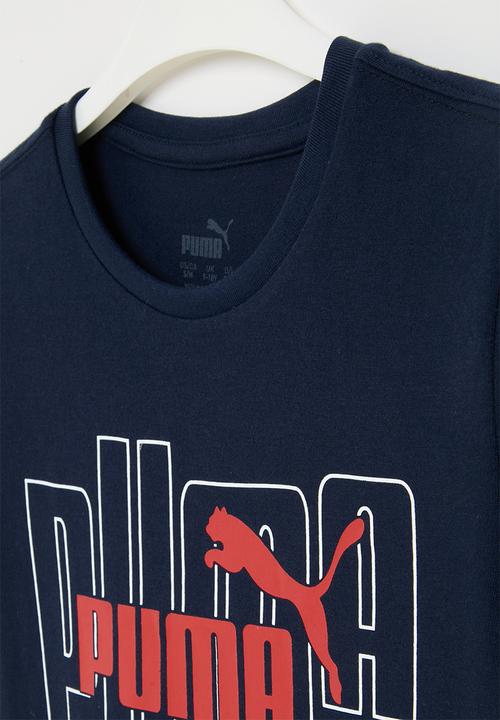 PUMA - Graphics no.1 logo tee b - puma navy