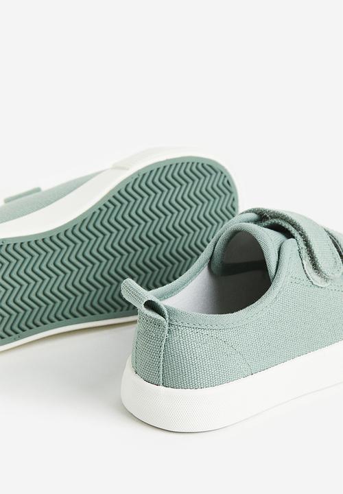 H&M - Canvas trainers - sage green
